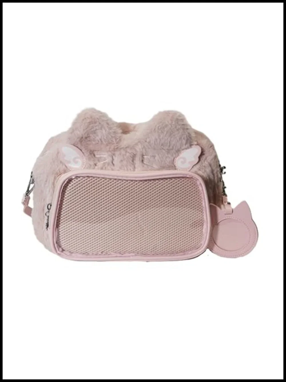 Kawaii Cat Ita Backpack Clear Pin Display Window Bag Cosplay Concert